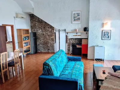 Area soggiorno di Casa della Balena