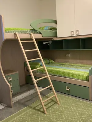 Letto o letti a castello in una camera di Casa vacanze Budoni - Agrustos - San Teodoro