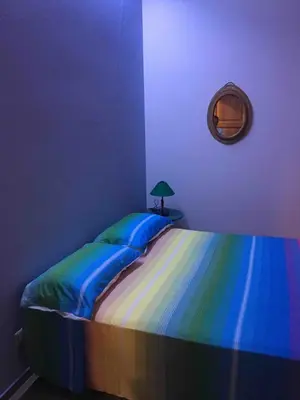 Letto o letti in una camera di Villa Gabry