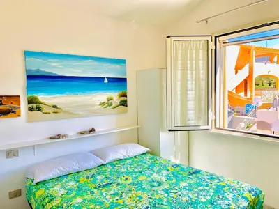 Letto o letti in una camera di La maisons en bleu