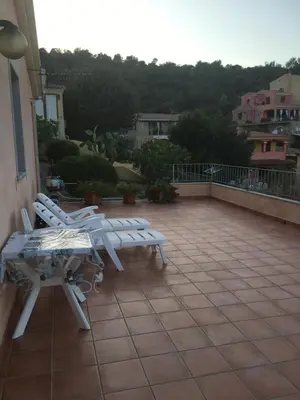 Balcone o terrazza di Casa Miranda Three-room apartment with a terrace overlooking the sea