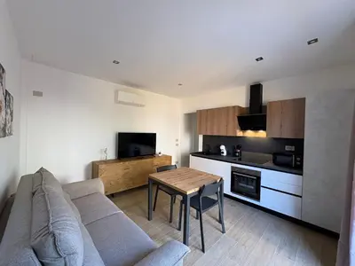 Cucina o angolo cottura di La Casetta di Seby - Appartamento moderno a Olbia