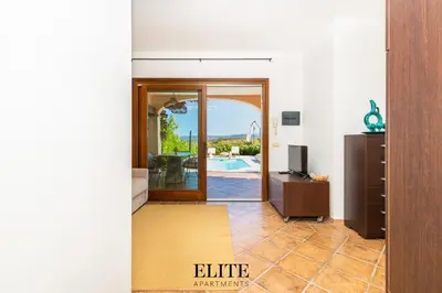 Planimetria di Domo Mea con piscina privata