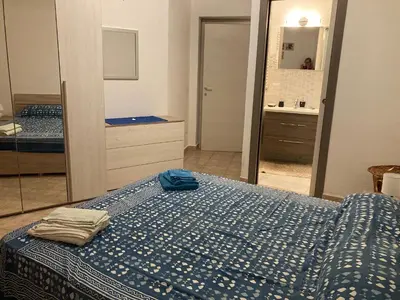 Letto o letti in una camera di Casa Via Mare