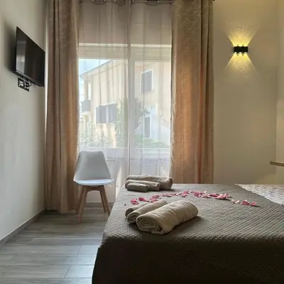 Letto o letti in una camera di B&B Magiulsà