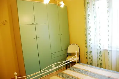 Letto o letti in una camera di Villa Lussu