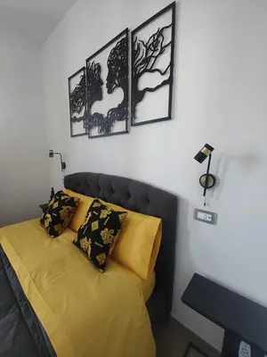 Letto o letti in una camera di Domu e Cannonau