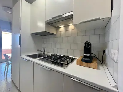 Cucina o angolo cottura di Monolocale Terrazza Vista Mare