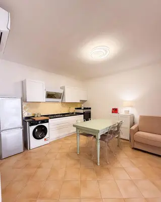 Cucina o angolo cottura di Two-room apartment in the heart of Golfo Aranci