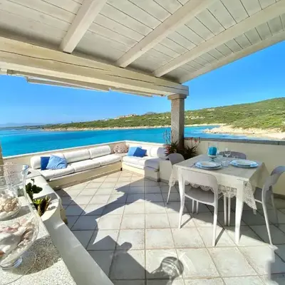 Luxury apartment Ginestra sea view with common swimming pool just 50 mt from the beach