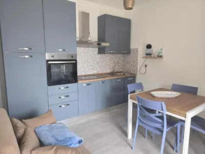Cucina o angolo cottura di Casa vacanze mare blu
