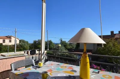 Balcone o terrazza di APT 800 METRI Spiaggia Agrustos 2 PAX