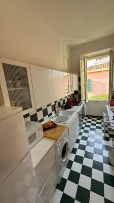 Cucina o angolo cottura di Liberty Seaview Apartment Cala Gonone