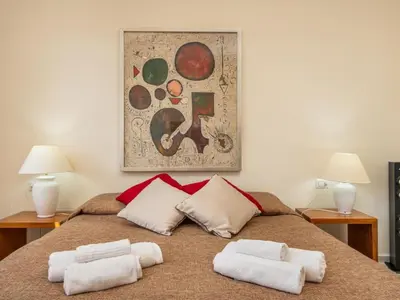 Letto o letti in una camera di Apartment Sehr zentral in Olbia by Interhome