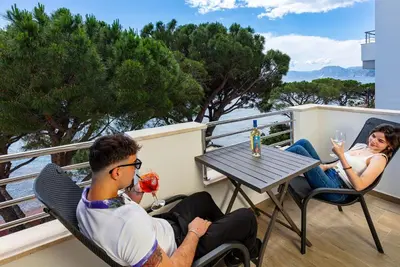 Balcone o terrazza di Blue Bay rooms