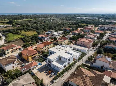 Vista generica su Orosei o vista sulla città dall'interno dell'appartamento