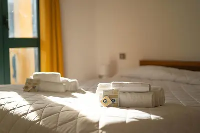 Letto o letti in una camera di Villa Mirto 1