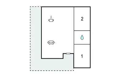 Planimetria di Gorgeous Home In Orosei With Wifi