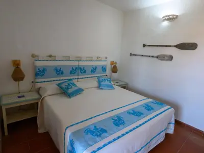 Letto o letti in una camera di Apartment Blue Dawn- Eindrucksvolle Meersicht Coda Cavallo by Interhome