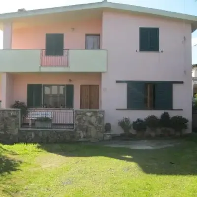 House between wild sea
