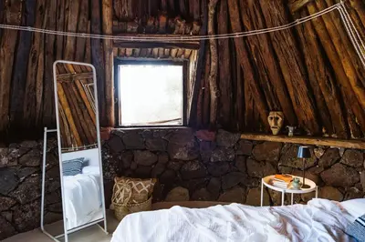 Letto o letti in una camera di Casa Fuile