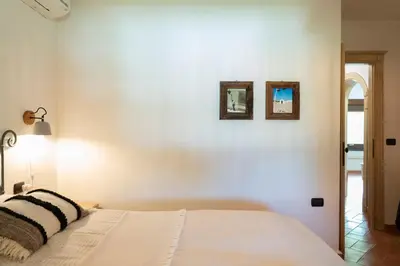 Letto o letti in una camera di Casa Nurru