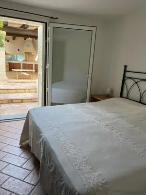 Letto o letti in una camera di Eagle House