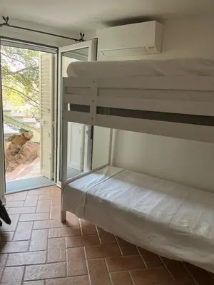 Letto o letti in una camera di Eagle House