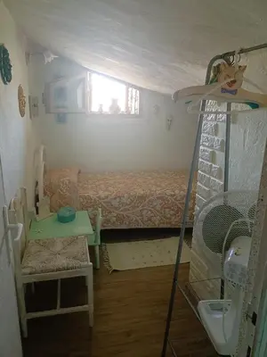 Letto o letti in una camera di Graziosa mansarda