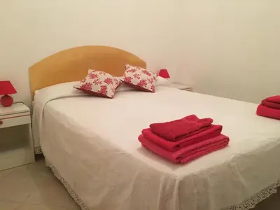 Letto o letti in una camera di Comodissima Casa al Mare 200 mt dalla spiaggia