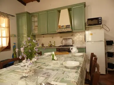 Cucina o angolo cottura di Villa L'Oleandro