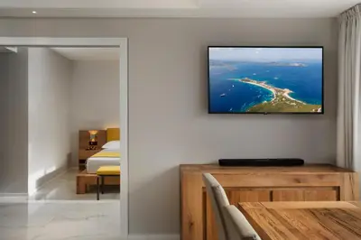TV o dispositivi per l'intrattenimento presso Hotel San Teodoro