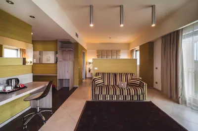 Area soggiorno di Jazz Hotel