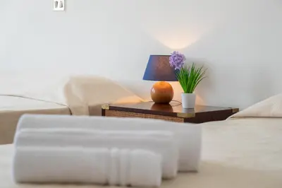 Letto o letti in una camera di Hotel De Plam