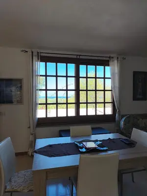 Area soggiorno di Villa vista mare