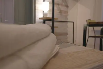 Area soggiorno di My Eco Rooms Olbia