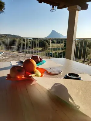 Vista generica sulle montagne o vista sulle montagne dall'interno del bed & breakfast