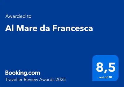 Certificato, attestato, insegna o altro documento esposto da Al Mare da Francesca
