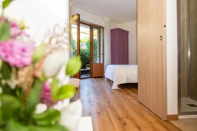 Letto o letti in una camera di Hotel Donatella