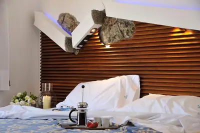 Letto o letti in una camera di Residence L'Ea di Lavru - Appartamenti Mono-Bilo-Trilocali
