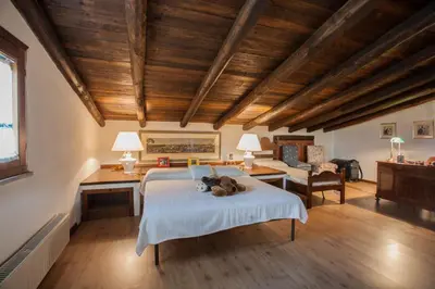 Letto o letti in una camera di Villa Alberto - Klodge