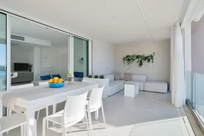 TV o dispositivi per l'intrattenimento presso Appartamenti Aironi - Your House in Sardinia