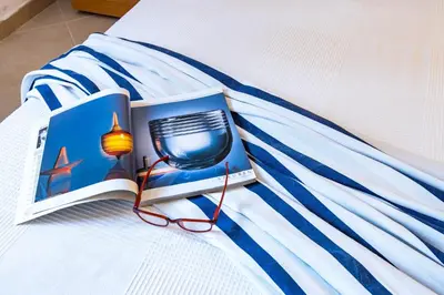 Letto o letti in una camera di Villa Smeralda sul mare