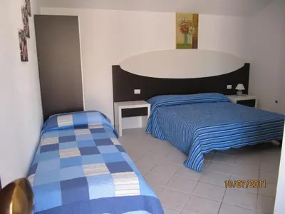 Letto o letti in una camera di Residence Olbia
