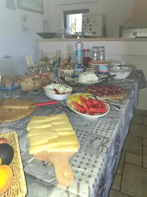 Cibo presso il bed & breakfast o nelle vicinanze
