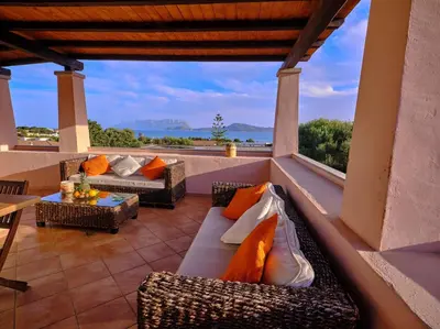 Area soggiorno di La Casa sul Mare