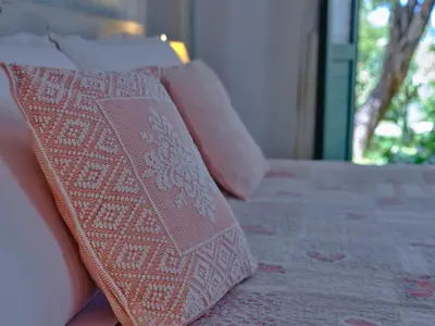 Letto o letti in una camera di Tenute Murales