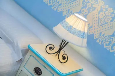 Letto o letti in una camera di Villa con vista Porto San Paolo
