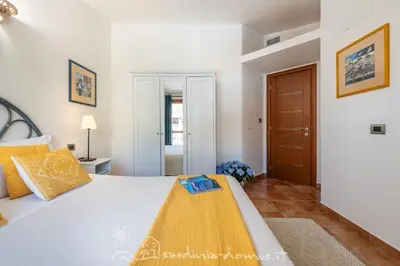 Letto o letti in una camera di CASA CON VISTA MARE