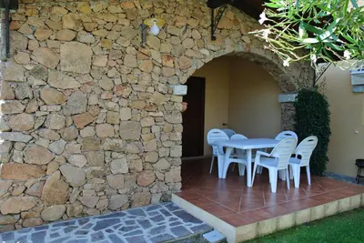 Patio o area all'aperto di Case Vacanza Fenicotteri